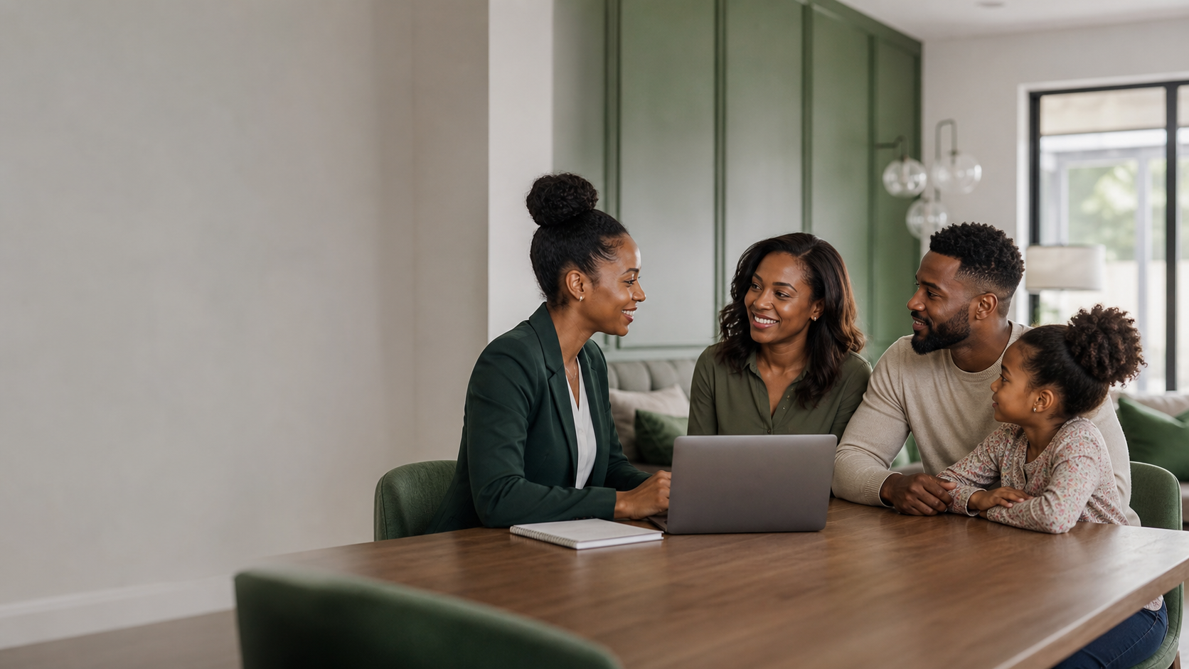 Black Family in Financial Planning Consultation